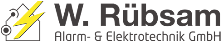 Logo: W. Rübsam – Alarm- und Elektrotechnik GmbH