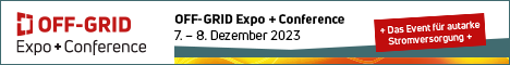 Anzeige Offgrid Expo & Conference in Augsburg vom 7.12. bis 8.12.2023