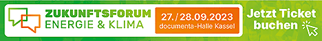 Anzeige Zukunftsforum Energie&Klima in Kassel vom 27.9. bis 28.9.2023